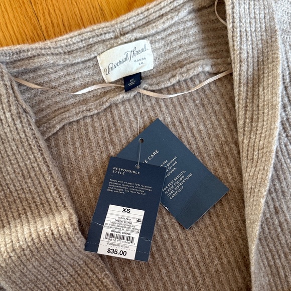 Universal Thread Ribbed Tan Cardigan - Picture 7 of 8